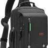 NICGID Sling Bags Chest Shoulder Backpacks, 13.3'' 14.1'' 15.6''Laptop Backpack Crossbody Messenger Bag Travel Outdoor