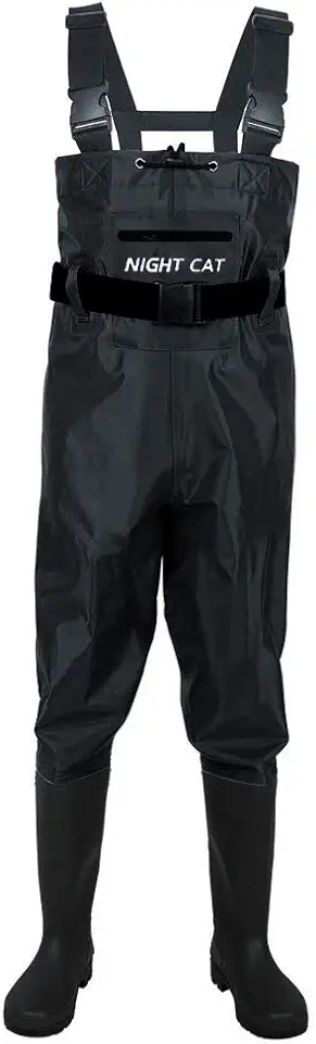 Night Cat Fishing Waders for Men Women Waterproof Hunting Chest Wader with Bootfoot Belt Breathable Lightweight Size 6 to 14