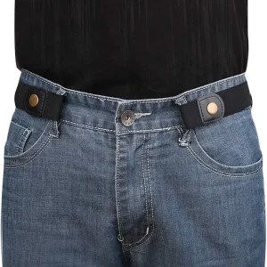 No Buckle Invisible Elastic Stretch Belt for Men/Women Fits waist 24-50in Father Day Gift