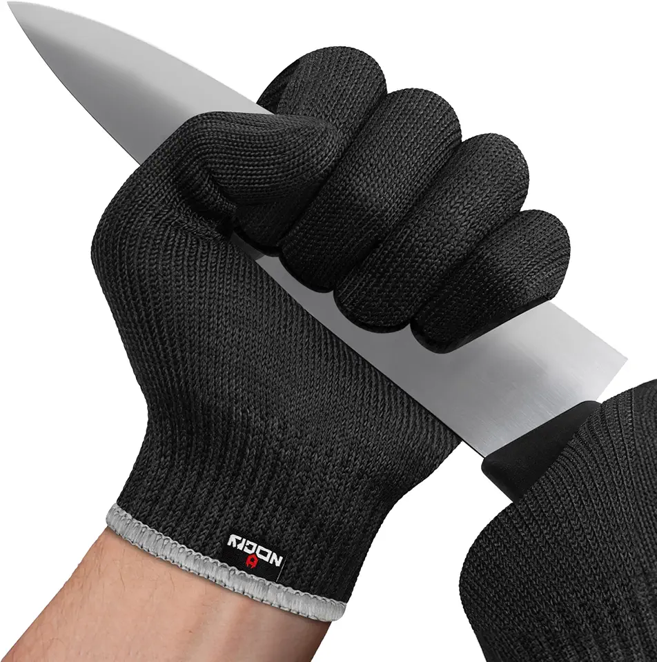 NoCry Premium Cut Resistant Gloves Food Grade � Level 5 Protection; Ambidextrous; Machine Washable; Superior Comfort and Dexterity; Lightweight; Complimentary eBook