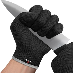 NoCry Premium Cut Resistant Gloves Food Grade � Level 5 Protection; Ambidextrous; Machine Washable; Superior Comfort and Dexterity; Lightweight; Complimentary eBook