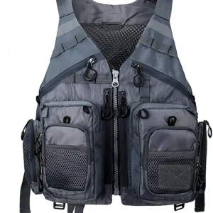 Obcursco Fly Fishing Vest for Men and Women with Breathable Mesh, Trout Fishing Gear, for Outdoors Stream Fishing