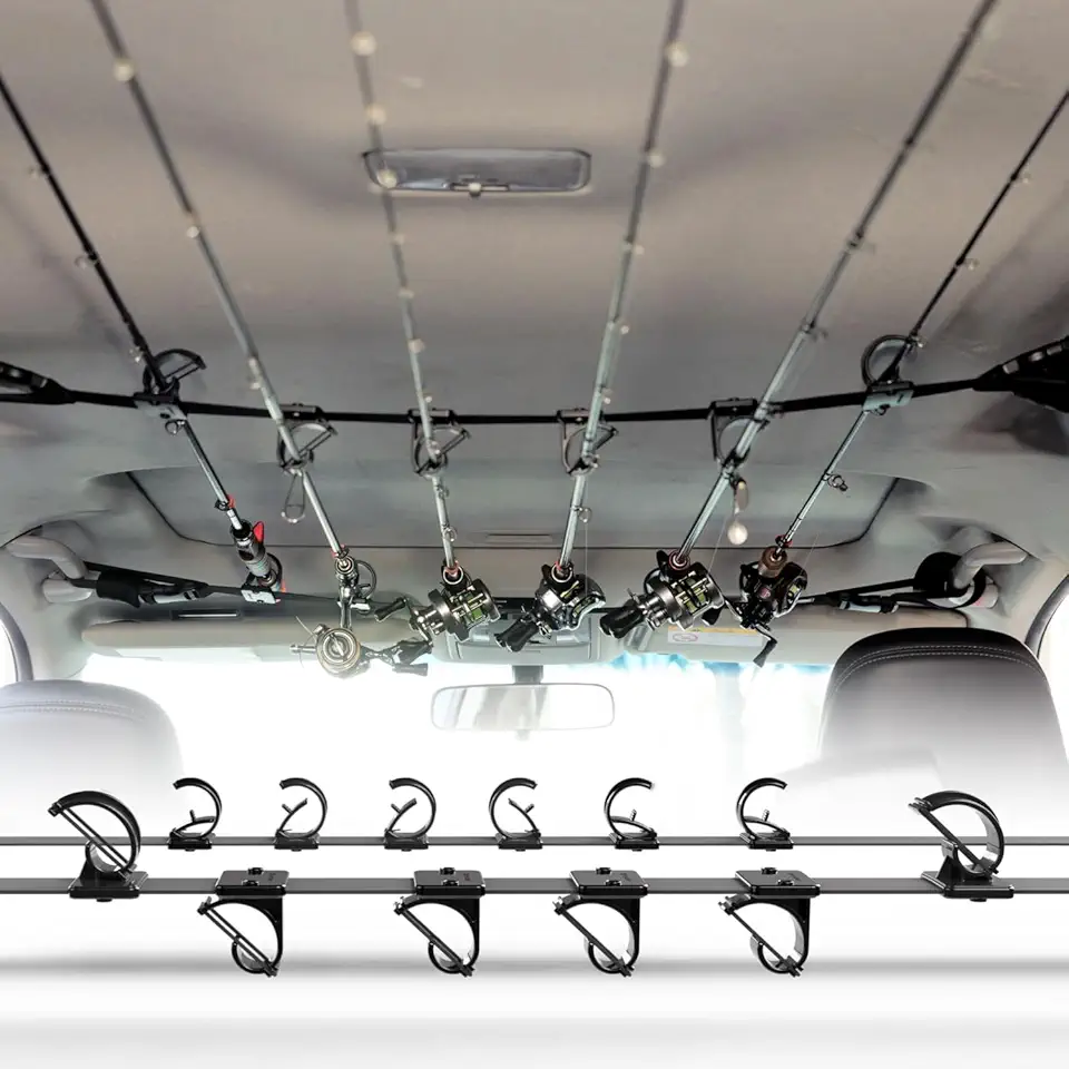OJYDOIIIY Fishing Rod Holder for Car, Fishing Pole Storage Inside Carrier Racks for Vehicles like SUV,Truck,Van