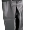ONGUARD 86066 PVC/Polyester Men's Plain Toe Chest Wader Boots with Cleated Outsole, 56-19/32" Height, Black, Size 7