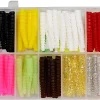 Original 142-Piece Trout Fishing Gear Kit - 120pc Grub Lures with Neon Bait, 20 Hooks, 2 Floats - High Grade Trout Magnet Kit for Freshwater and Saltwater Fishing