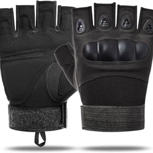 Outdoor Men's Knuckle Protection Workout Training Fingerless Gloves
