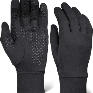 OutdoorEssentials Running Gloves - Touchscreen Men's Winter Gloves - Glove Liners - Hiking Gloves Cold Weather - Warm Gloves