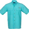 Outfitters LTD Bimini Flats V Men's Short Sleeve Fishing Shirt Featuring BloodGuard Plus