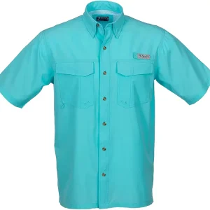 Outfitters LTD Bimini Flats V Men's Short Sleeve Fishing Shirt Featuring BloodGuard Plus