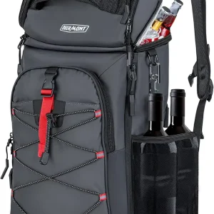 Overmont Insulated Leakproof Backpack Cooler - 30 Cans Soft Lunch Cooler Bag for Men Women - Portable Waterproof Camping Coolers for Outdoor Travel Beach Picnic Hiking