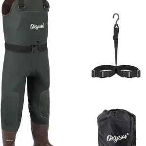 OXYVAN Duck Hunting Waders with 200G Rubber Boots Insulated,Neoprene Fishing Chest Waders for Men & Women
