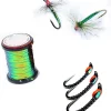 Pack of 1 Peacock Flat Tinsel 35 Yards Fly Tying Floss Thread Silky Yarns Fly Fishing Tying Line Materials