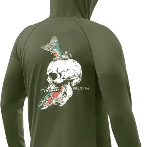 Palmyth Fishing Hoodie for Men Long Sleeve Sun Protection UV UPF 50+ Shirts