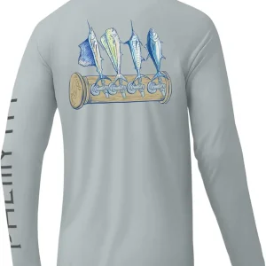 Palmyth Fishing Shirts for Men Long Sleeve Sun Protection Shirts UV UPF 50+ T-Shirt Quick Dry