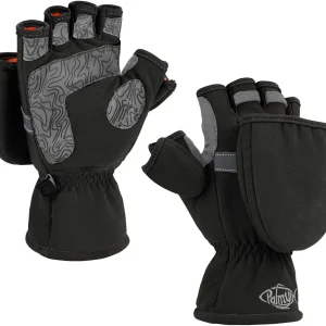 Palmyth Ice Fishing Gloves Convertible Mittens Flip Fingerless Mitt with Thinsulate 3M Warm for Cold Weather and Winter Men Women Photography Running Camera