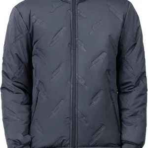 Para Padded Winter Zipper Lapel Long Sleeve Thickened Vintage Jacket Notched Collar Single Breasted
