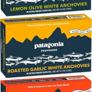 Patagonia Provisions Anchovies 3-Piece Bundle | Responsibly Sourced in Spain | 20g-22g Protein & Gluten Free | 4.2 Ounce (Pack of 3)