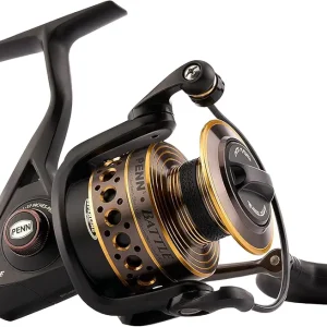 PENN Battle Spinning Reel Kit, Size 5000, Includes Reel Cover and Spare Anodized Aluminum Spool, Right/Left Handle Position, HT-100 Front Drag System