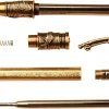 Penn State Industries PKFLYAB Fly Fishing Twist Ballpoint Pen Kit Woodturning Project (2pack in Antique Brass)
