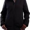 Penny Winter Rain Coat for Women - 19 Hidden Pockets - Soft Shell Water Repellent Jacket for Travel & More