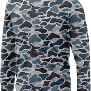 Performance Fishing Hoodie Shirt for Men Women UPF UV 50+ Lightweight With Hood