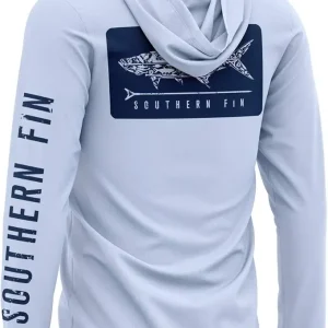 Performance Fishing Hoodie Shirt for Men Women UPF UV 50+ Lightweight With Hood