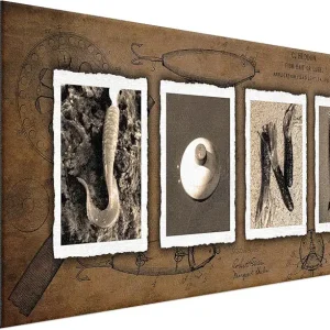 Personalized Fishing Name Alphabet Art - Perfect for the man cave, office, or boy's room. (Vintage Block Mount - 6.5"x18")