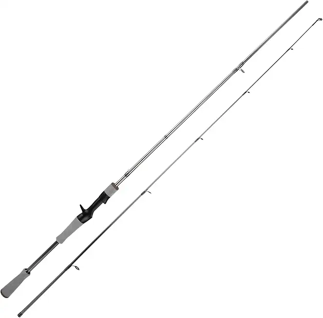 Pioneer Bass Fishing Rod, Spinning Rod with 24T Carbon Fiber, Casting Rod 6'-8' Medium Fast Action Moderate Power, Fishing Rod with TS Ceramic Guides All Purpose, 70� EVA Handle, 2 Pieces