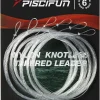 Piscifun Fly Fishing Leader with Pre-Tied Loop, Tapered Fly Line Leader, Nylon, Clear, 6 Pack, 7.5FT, 9FT, 12FT, 0X 1X 2X 3X 4X 5X 6X 7X