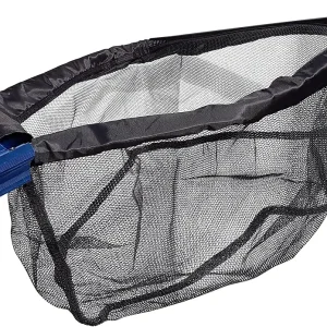 PondH2o Heavy Duty Water Garden Pond Net Koi Fish Pond Sludge Skimmer 18" Rubberirized Mesh Net Head with 3 Foot Pole, Remove Leaves and Debris from Ponds - Skimming Net, Water Garden Pond Tool