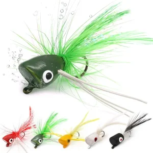 Popper-Flies-for-Fly-Fishing-Topwater-Bass-Panfish-Bluegill Poppers Flies Bugs Lures