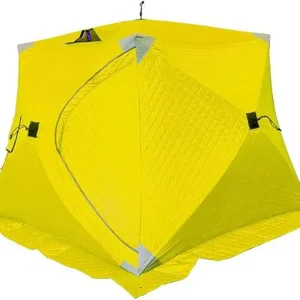 Portable 3 Person Ice Fishing Tent Lightweight Tent, Insulated Ice Fishing Shelter Ice Fishing Shanty for Ice Fishing Camping Travel (D 180x180x140cm)