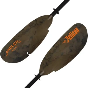 Poseidon Angler Paddle - Aluminum Shaft with Reinforced Fiberglass Blades - Lightweight, Adjustable Kayaks Paddles - Perfect for Kayak Fishing