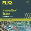 Powerflex Trout 9ft Leader, Freshwater Tapered Fly Line, 3 Pack