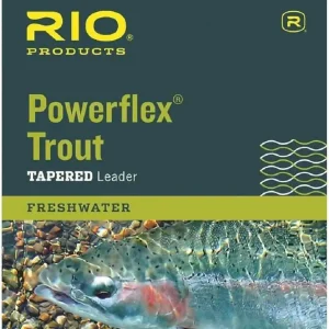 Powerflex Trout Leaders, 3 Pk, 9ft, Light Gray, Tapered Leader, 8.2 lb