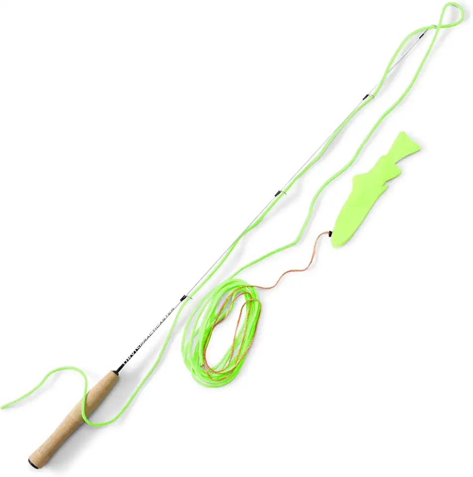PractiCaster Practice Fly Rod - Compact Practice Fishing Rod for Improving Casting Stroke and Loop Technique