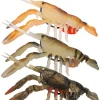 Pre-rigged Fishing Jig Lures for Freshwater and Saltwater, Innovative Super Durable TPE Bass Lures, Lifelike Shrimp Crayfish Swimbait, Weedless Lure for Crappie Trout Walleye, Keep Separately
