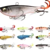 Pre-Rigged Soft Fishing Lures 10PCS, Jig Head Paddle Tail Swimbaits for Saltwater Freshwater, Bass,Trout,Crappie, Unique Fishing Gifts for Men