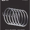 Pre-Tied Loop Tapered Leader Fly Fishing Leader 6 Pack, 7.5FT, 9FT,Nylon Clear Fly Line Leader 3X 4X 5X 6X