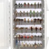 Premium Fly Fishing Flies Assortment | Waterproof Fly Box | Dry, Wet, Nymphs, Streamers, Wooly Buggers, Hopper, Caddis | Trout, Steelhead, Bass Fishing Lure Set