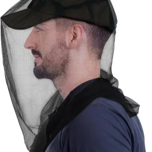 Premium Mosquito Head Net for Insect, 4 Pack, Fly & Bug Protection | Ultra Large & Long, Extra Fine Holes for Camping, Hiking, Fishing, Gardening, Safari, Fits All Hats for Men & Women