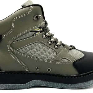 Pro Fishing Wading Boots for Men with Felt Bottom Wader Boots for Fly Fishing Strong Grips Rustfree Eyelets