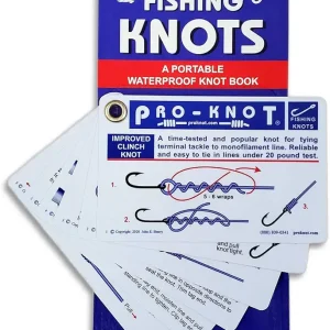 Pro-Knot Fishing Knots - Waterproof Knot Cards With 12 Best Fishing Knots | Easy To Follow Knot Tying Instructions | Fisherman Gift Idea