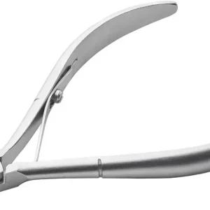 Professional Cuticle Nippers | Precision Surgical-Grade Stainless Steel Cuticle Trimmer, French Handle, Single Spring, 4mm Jaw (Quarter Jaw)