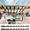 PSKOOK Vehicle Fishing Rod Holder, Fishing Rod Carrier for Car, Fishing Rod Rack 7 Rod Capacity, Heavy Duty Adjustable 33.5-66.9 Inch for SUV/Wagons/Van/Jeep/Truck, No-tool Installation