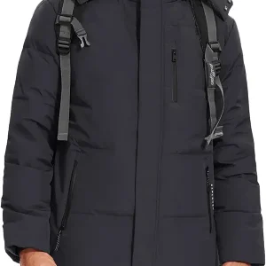 Puffer Jacket Men Down Jackets Winter Coats Waterproof Thicken Insulated Hooded Quilted Parka Snow Jacket