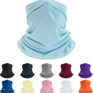 Pukavt Neck Gaiter Face Cover Mask Breathable Unisex Balaclava Sun Protection Cool Lightweight Windproof