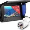Pyle Underwater Fishing Camera, 4.3'' LCD Monitor, 1000TVL, IP68 Waterproof, 12 Infrared Lights, Removable Sun-visor, Includes Carrying Case, Ideal for Ice/Ocean/Lake Fishing