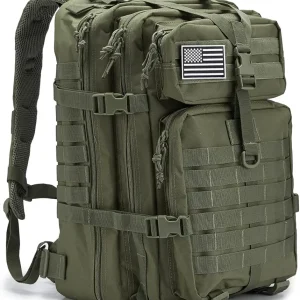 QT&QY 45L Military Tactical Backpacks For Men Camping Hiking Trekking Daypack Bug Out Bag Lage MOLLE 3 Day Assault Pack