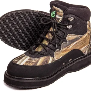 Quick-Dry Wading Boots Camo Pattern with Felt Sole or Rubber Sole